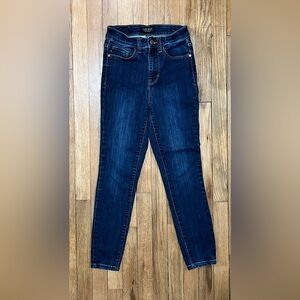 Judy Blue Skinny Jeans Size 0 24 Dark Wash Stretch Denim Hidden Pocket